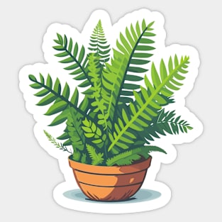 Potted Fern Sticker